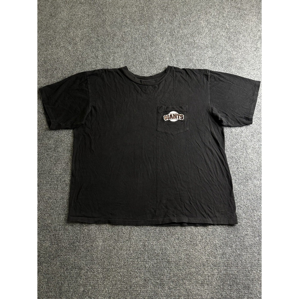 Mens 90s True Fan San Francisco Giants Pocket T Shirt Made in USA, Size XL
